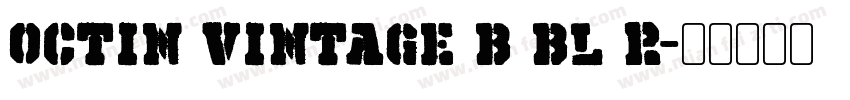 Octin Vintage B Bl R字体转换